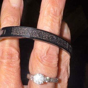 Black Arabic Engraved Bracelet